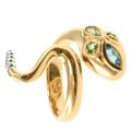 Michael Valitutti/ Colette Topaz, Peridot and Chrome Diopside 'Snake' Ring