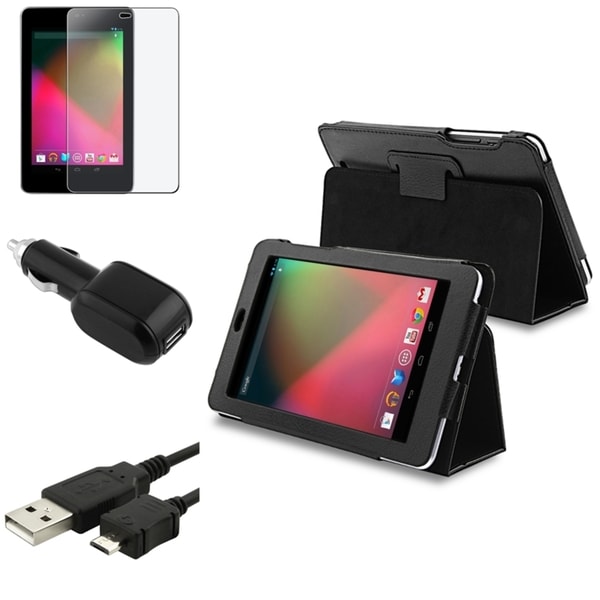 BasAcc Case/ Anti-glare Protector/ Cable/ Charger for Google Nexus 7
