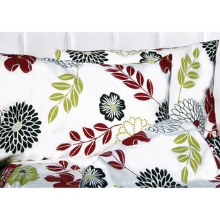 Tribeca Living Floral Printed Extra Deep Pocket Flannel Sheet Set 