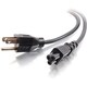 C2G 6ft 18 AWG 3-Slot Laptop Power Cord (NEMA 5-15P to IEC320C5)