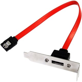 StarTech.com 1 ft Low Profile Latching SATA to eSATA Plate Adapter