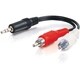 C2G 12ft Value Series One 3.5mm Stereo Male To Two RCA Stereo Male Y-
