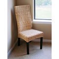 Solid Mahogany Frame 'Romero' Twisted Banana Leaf Chair (Set of 2)