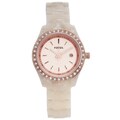 Fossil Women's Rose-tone Resin 'Stella' Glitz Watch