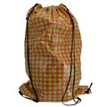 Pink/ Lime Houndstooth Laundry Duffle