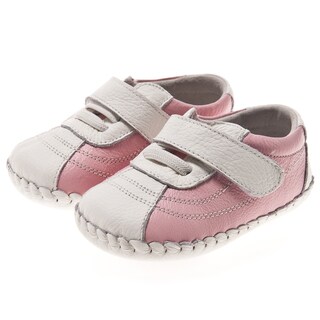 Little Blue Lamb Hand Stitched Pink Leather Walking Shoe