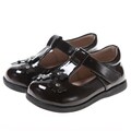 Little Blue Lamb Toddler UI Series Brown Patent Dress Shoes