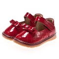 Little Blue Lamb Toddler Patent Red Squeaky Shoes