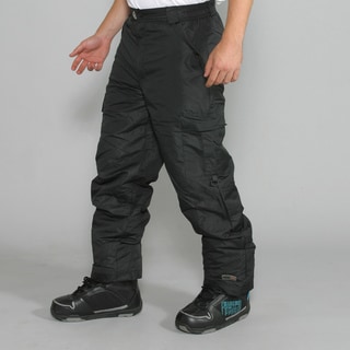 Pulse Men's Black Cargo Snowboard Pants