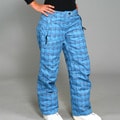 Pulse Women's Vivid Blue Plaid Ski/Snowboard Pants