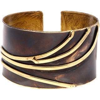 Handcrafted Brass Sway Cuff Bracelet (South Africa)