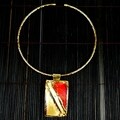 Red Copper and Brass Pendant Necklace (South Africa)
