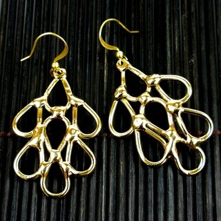 Handmade Brass Raindrops Earrings (South Africa)