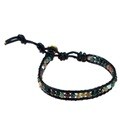Seven Color Jade Mystic Om Sign Strand Bracelet (Thailand)