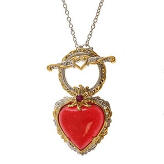 Michael Valitutti/ Dr. Robi Two-tone Red Jade and Ruby Necklace