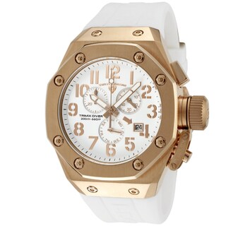 Swiss Legend Men's 'Trimix Diver' White Silicone Watch