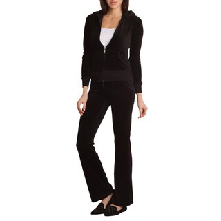 4Now Fashions Plus Size 2-Piece Velour Track Suit