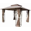 10-foot x 10-foot Coffee Applique Gazebo