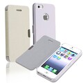 BasAcc White Rear Cream Fabric Leather Case for Apple iPhone 5