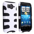 BasAcc Black/ White Fishbone Hybrid Case for HTC Inspire 4G / Desire