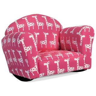 Christopher Knight Home Valentine Pink and White Rocking Kids Club Chair