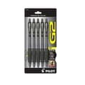 Pilot G2 Premium Black Ink Roller Gel Pens (Set of 5)