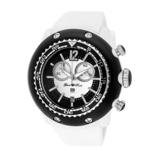 Glam Rock Women's 'Miami Beach' White Silicone Watch