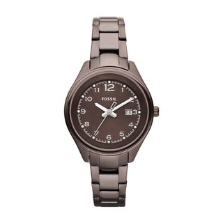 Fossil Women's Brown Stainless Steel Flight Watch