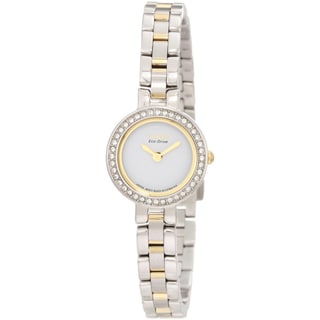 Citizen Women's Two-tone Eco-Drive Silhouette Crystal Watch