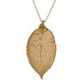Charming Life 24k Gold-dipped Leaf Necklace