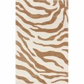 Rug Collective Handmade Zebra Faux Silk/ Wool Rug