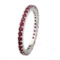 Beverly Hills Charm 10k White Gold Ruby Eternity Band
