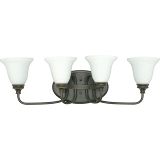 Nuvo 'Bistro' 4-light Rustic Bronze Vanity Fixture