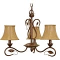 Nuvo 'Vine' 3-light Sonoma Bronze Chandelier
