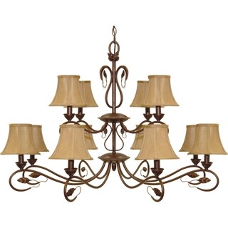 Nuvo Vine 12-light Sonoma Bronze Chandelier