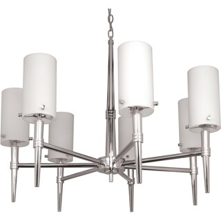 Nuvo 'Jet' 7-light Polished Chrome Chandelier