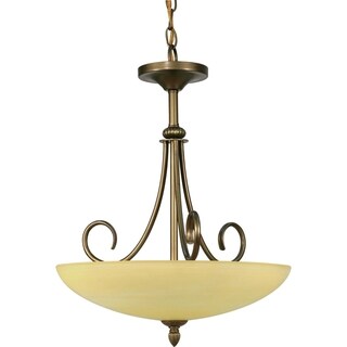 Nuvo Vanguard 3-light Flemish Gold Pendant