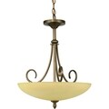 Nuvo Vanguard 3-light Flemish Gold Pendant
