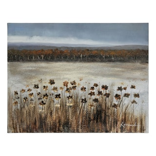 Great Prices Lecavalier 'Serene Meadow' Hand-painted Canvas Art