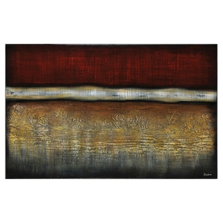 Stephane Fontaine 'The Lands' Hand-painted Canvas Art