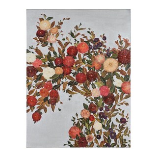 Manuela Jarry 'Floral Garden' Hand-painted Canvas Art