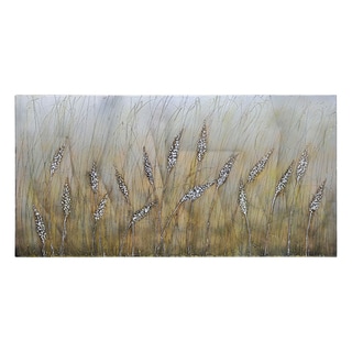 Hot Deal Lecavalier 'Wheat Fields' Hand-painted Canvas Art
