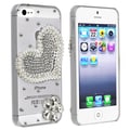 BasAcc Clear Purple Love and Flower Snap-on Case for Apple iPhone 5