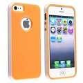 BasAcc Orange/ White Bumper TPU Rubber Skin Case for Apple iPhone 5