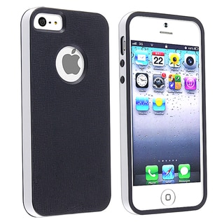BasAcc Black/ White Bumper TPU Rubber Skin Case for Apple� iPhone 5