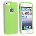 BasAcc Green/ White Bumper TPU Rubber Skin Case for Apple iPhone 5