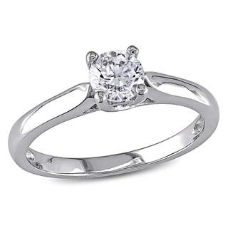 Miadora 14k Gold 1/2ct TDW Diamond Solitaire Engagement Ring