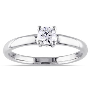 Miadora 14k Gold 1/4ct TDW Diamond Solitaire Engagement Ring (G-H, I1-I2)