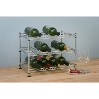 Seville Chrome 12-bottle Stackable Wine Rack