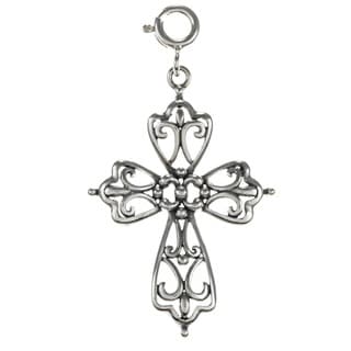 Cross charm reviews 4.5 cross Charm $14.99  Today: Filigree Silver Open Sterling  open (2